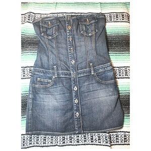 Guess denim mini tube dress